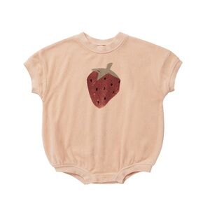 Rylee + Cru Romper with Strawberry - 3T